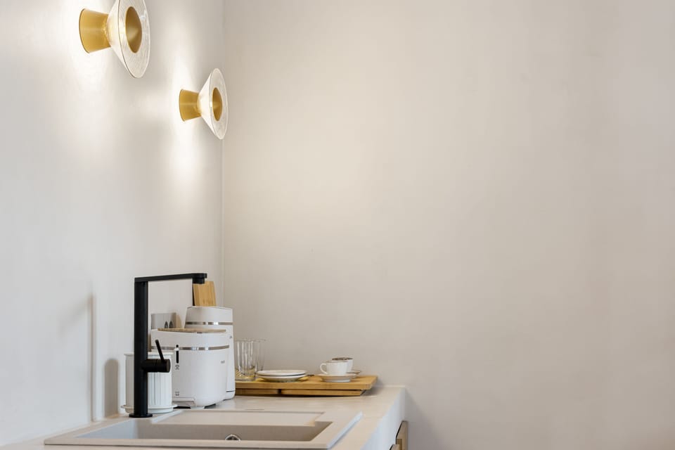 Junior Suite, Sea View | Private kitchen | Espresso maker, coffee/tea maker, electric kettle, dining tables