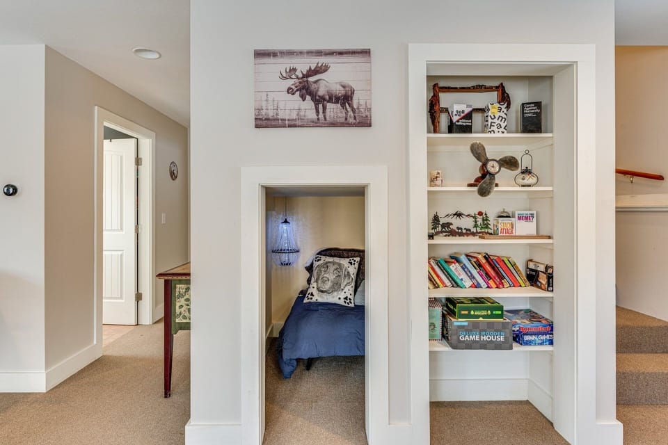 Great spot for kids to curl up with a book or take a snooze after a pool day