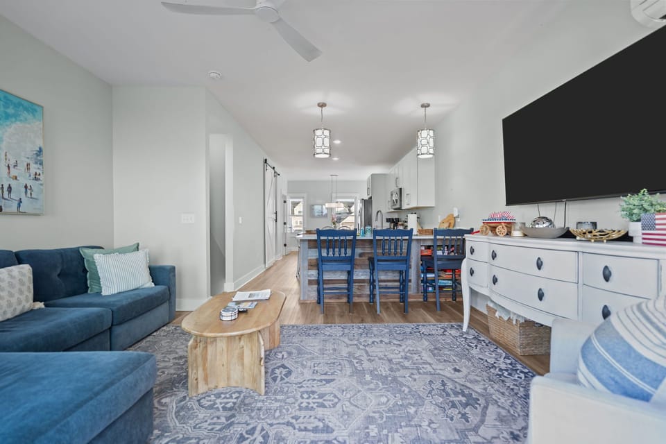 Open concept for entertaining! Board games under the bar