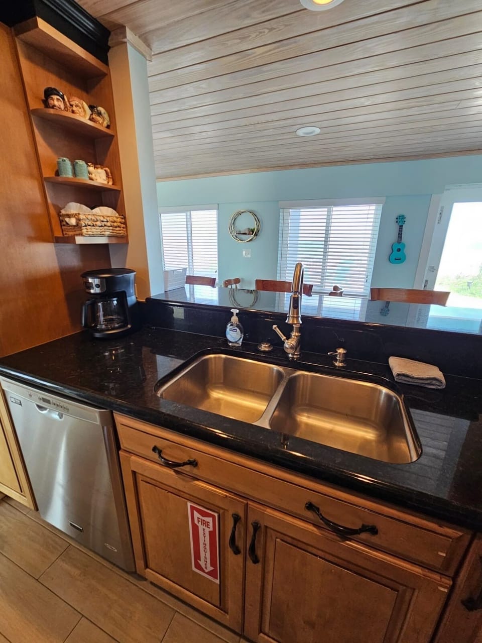 View from galley kitchen
