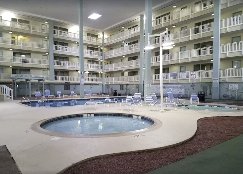 indoor heated pool, kids pool and hot tub