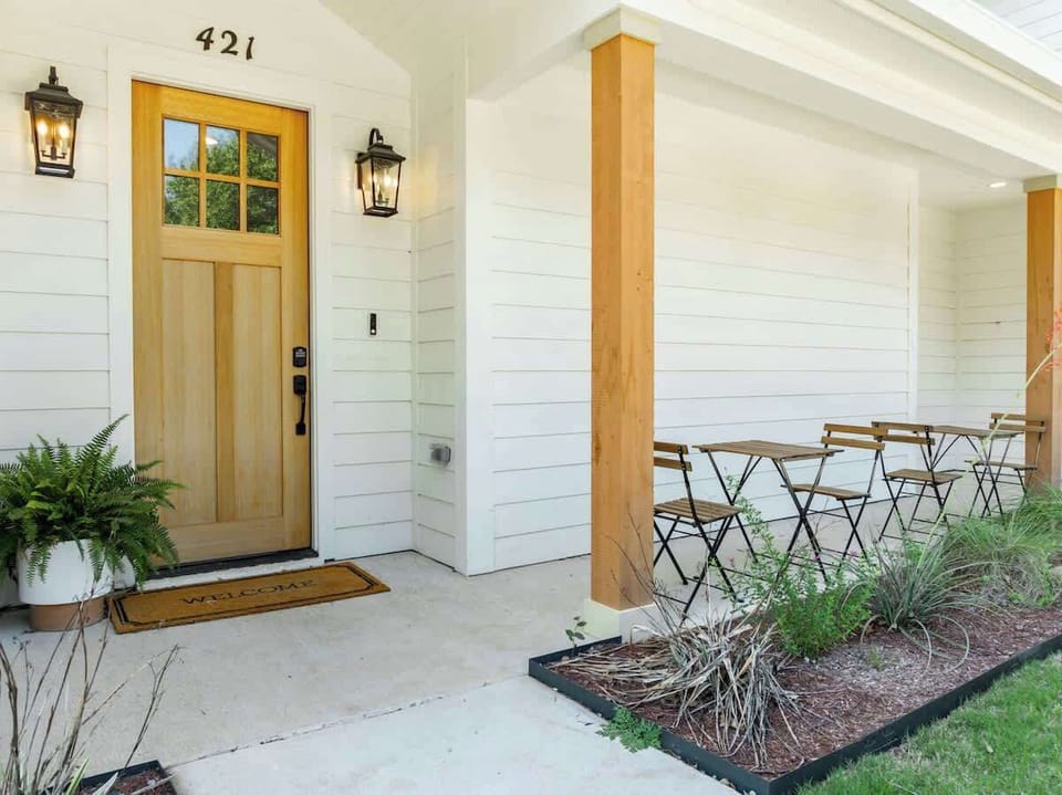 Enjoy your morning coffee on our front porch.