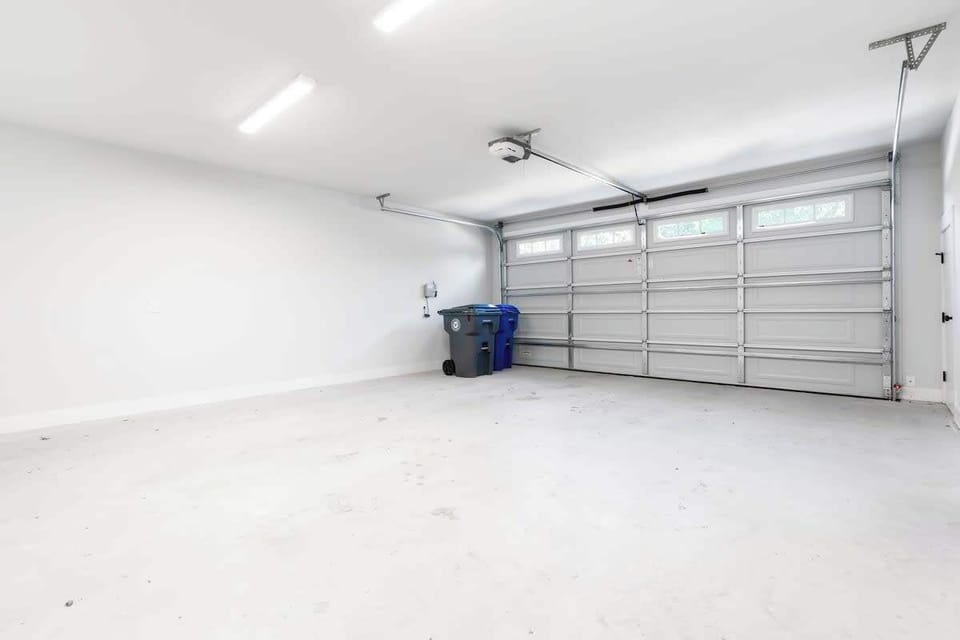 The enclosed garage is available for use. You may use the remote garage door opener but please leave it behind!