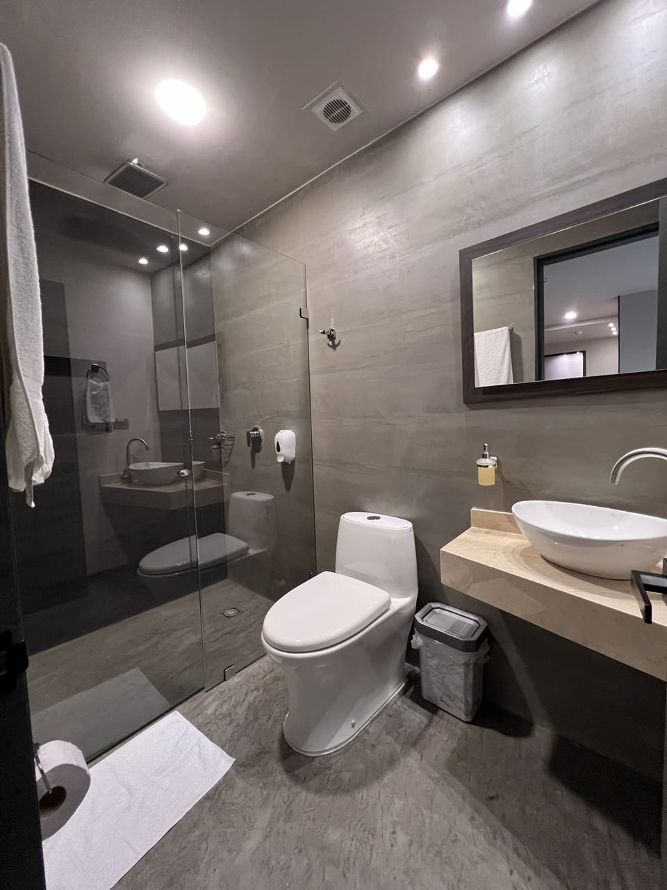 Superior Room, Multiple Beds | Bathroom | Shower, towels, soap, shampoo