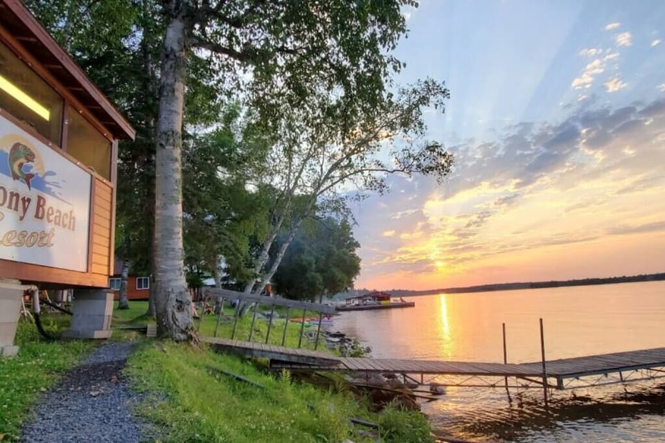 Harmony Beach Resort Dock-house on Lake Kabetogama in Voyageur's National Park. We are known for “Legendary” Dock Service!
