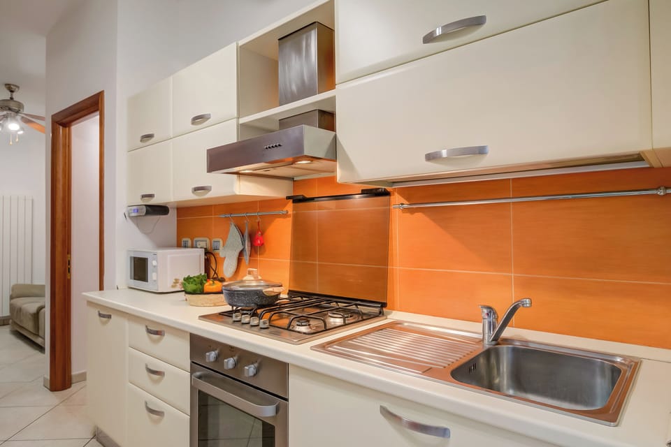 Family Apartment, 1 Bedroom, Terrace (Verbena Apartment 500m from the sea) | Private kitchen