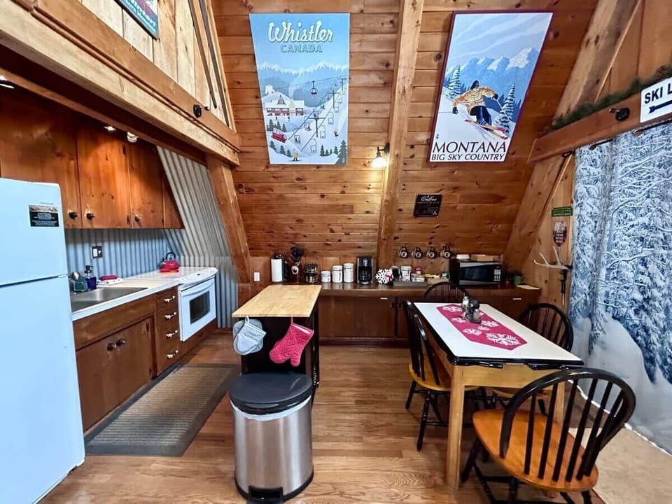 Kitchen and dining room.