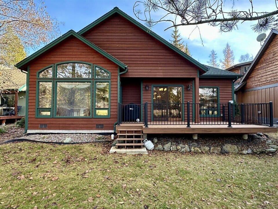 Back view of home