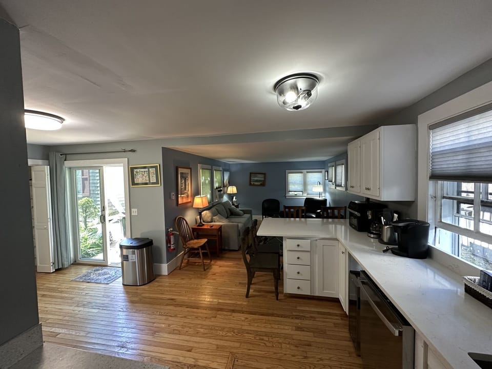 Kitchen and Patio door to backyard and outdoor areas