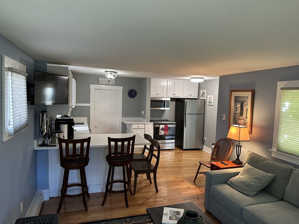 Kitchen and Dining View from Livingroom