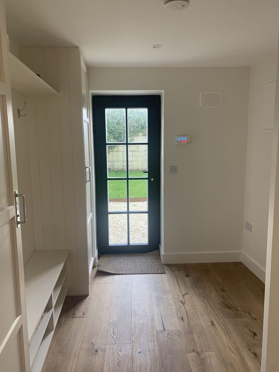 Rear pantry includes washer & dryer