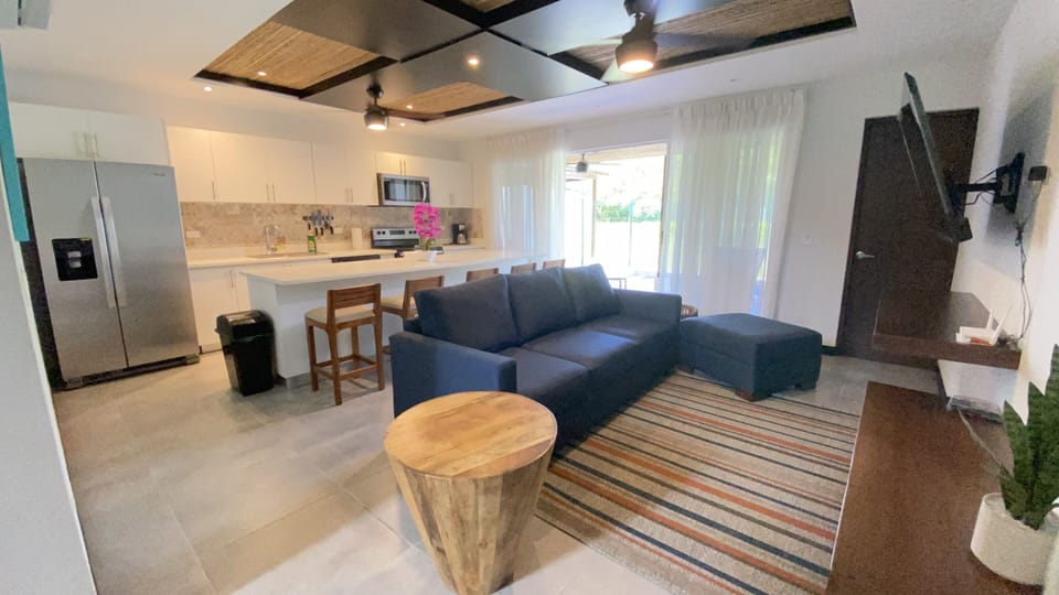 living room and kitchen 