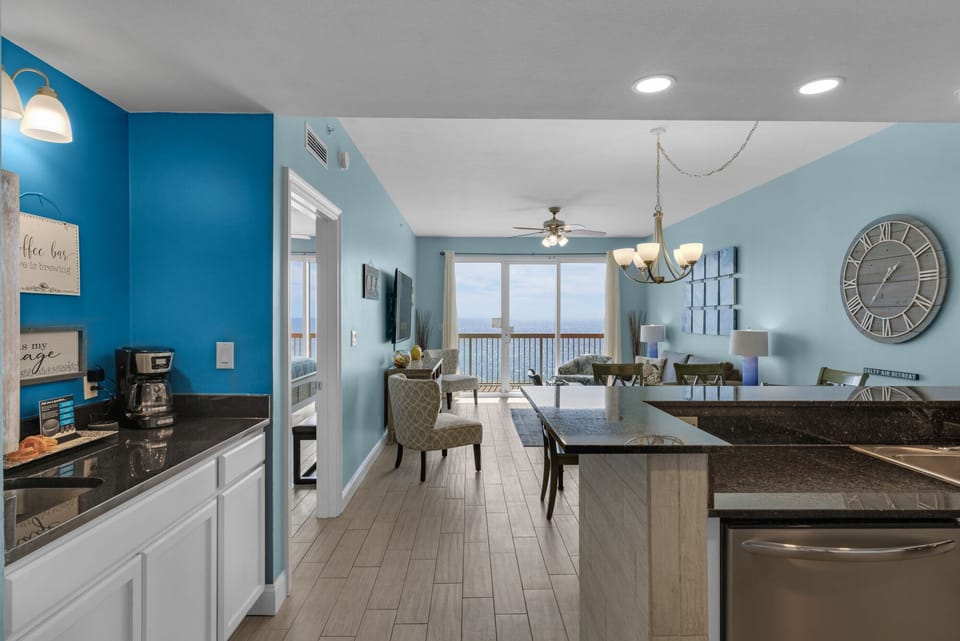 Walk in and be greeted by the charm of this unit paired with incredible views of the Gulf!