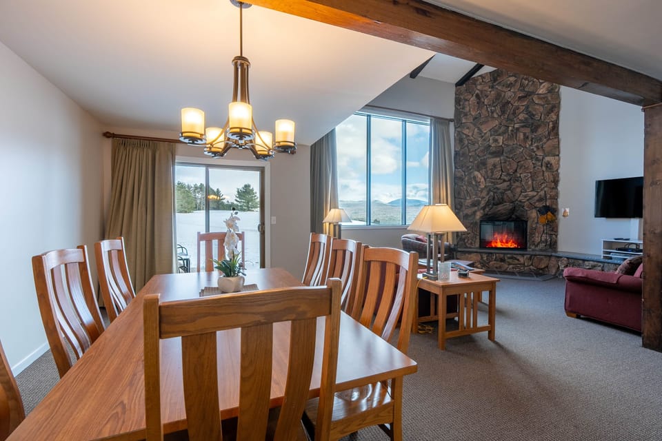 views from kitchen/dining area