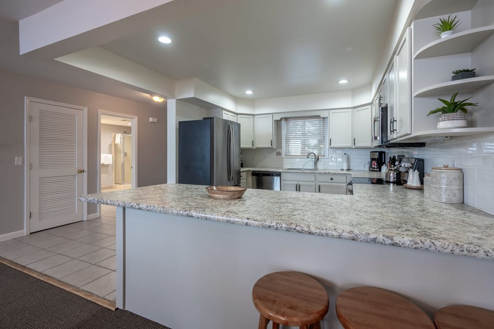 Spacious kitchen area