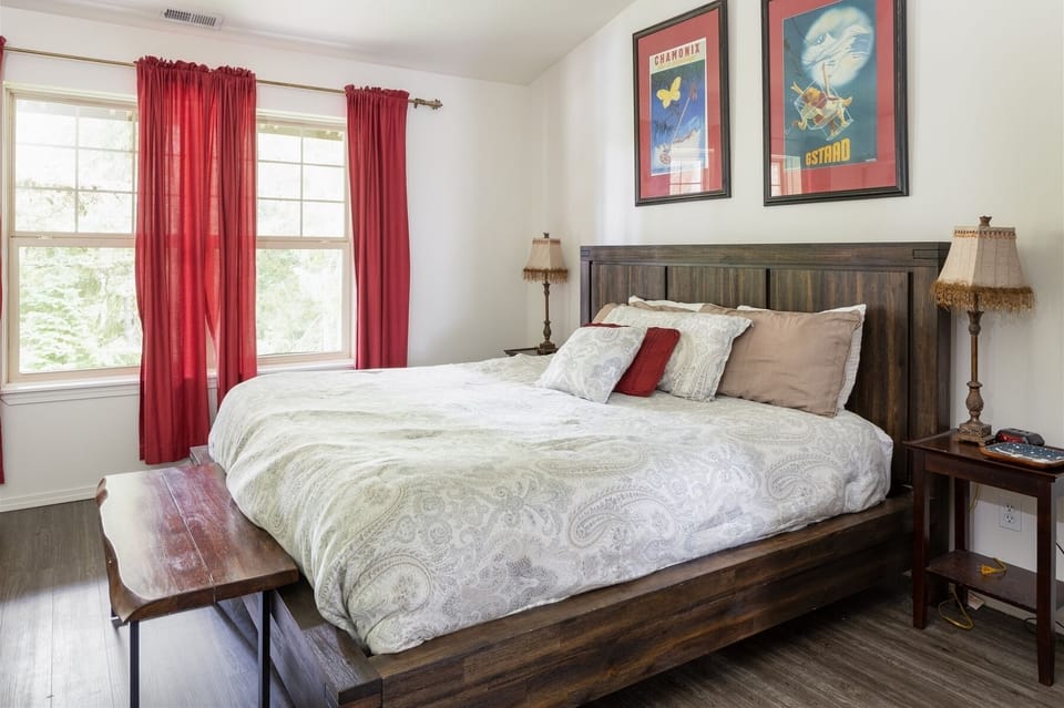 Spacious Master Bedroom with a King-size bed