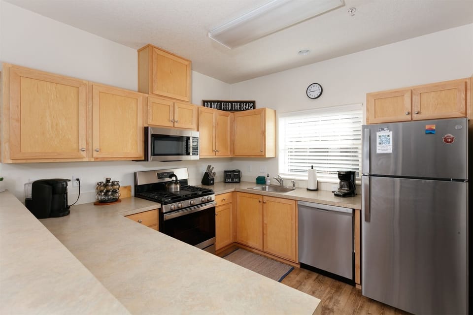 Fully equipped kitchen perfect for cooking meals for your whole group