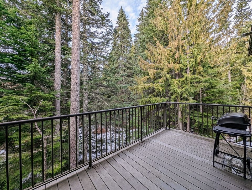 Large deck space with BBQ.