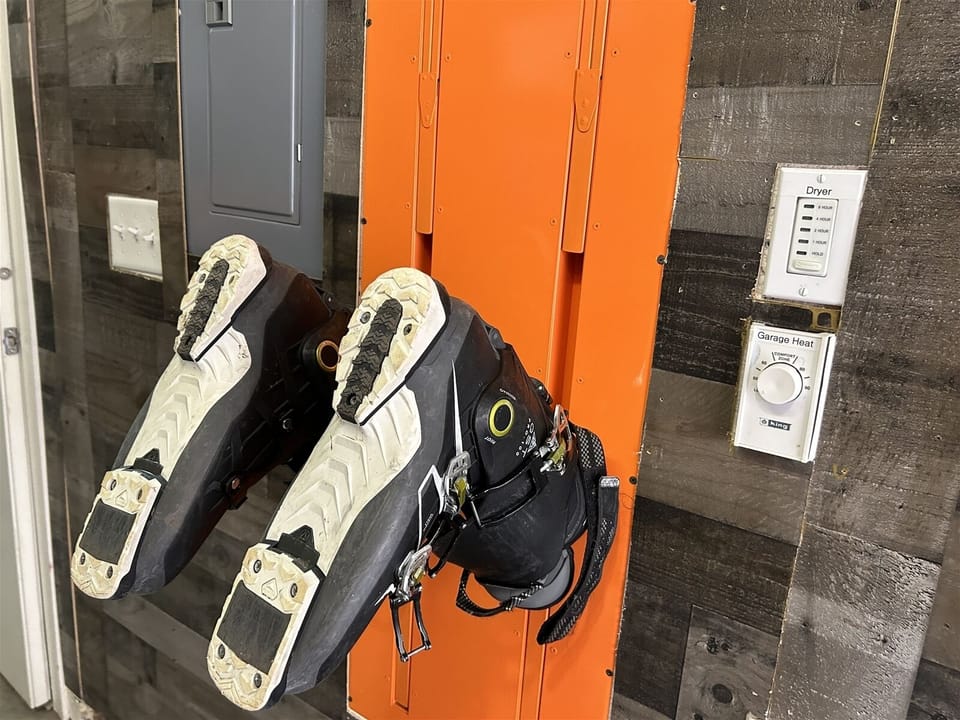 Boot Dryer Located in Garage