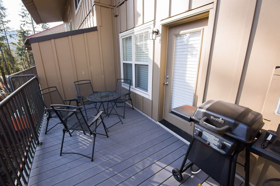 Private Balcony off the Living Room with BBQ