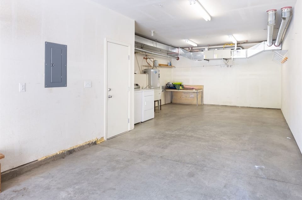 Attached Heated Two-Car tandem Garage
