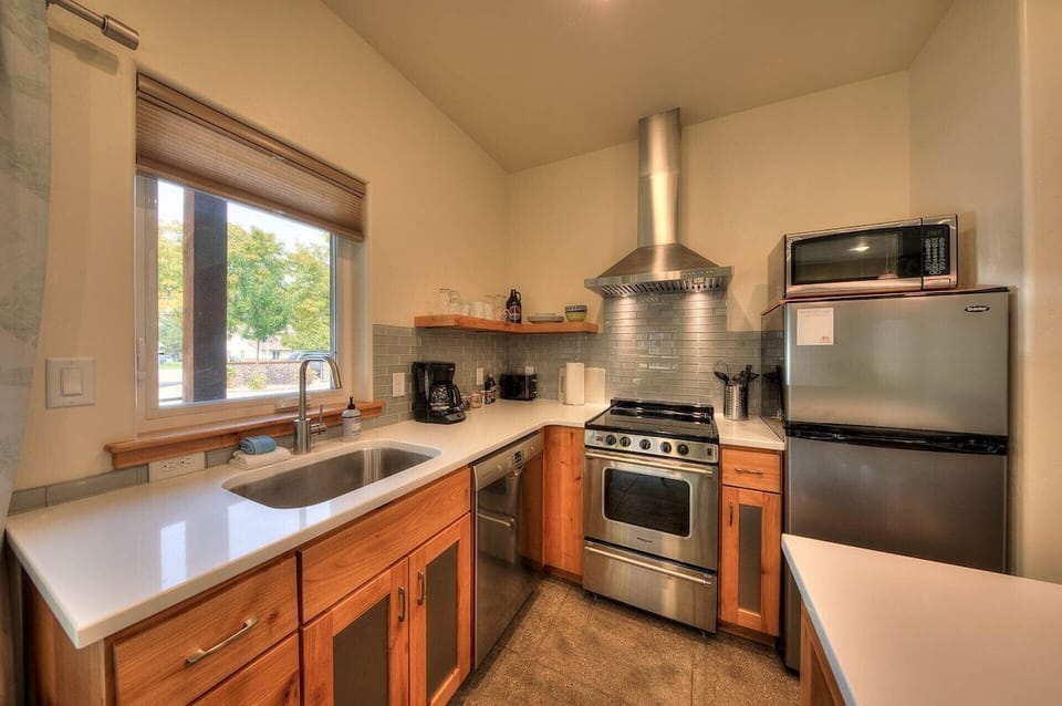 Stylish kitchen perfect for enjoying meals together