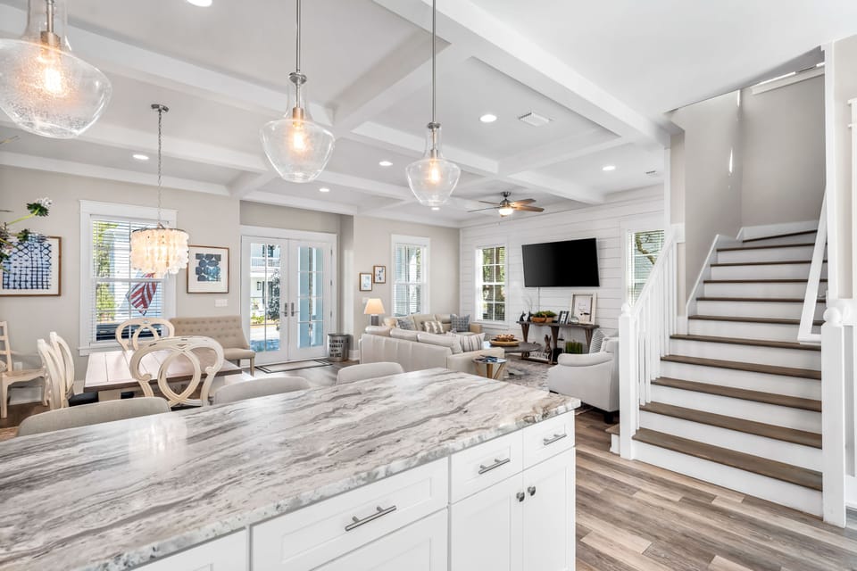 Kitchen and dining area.