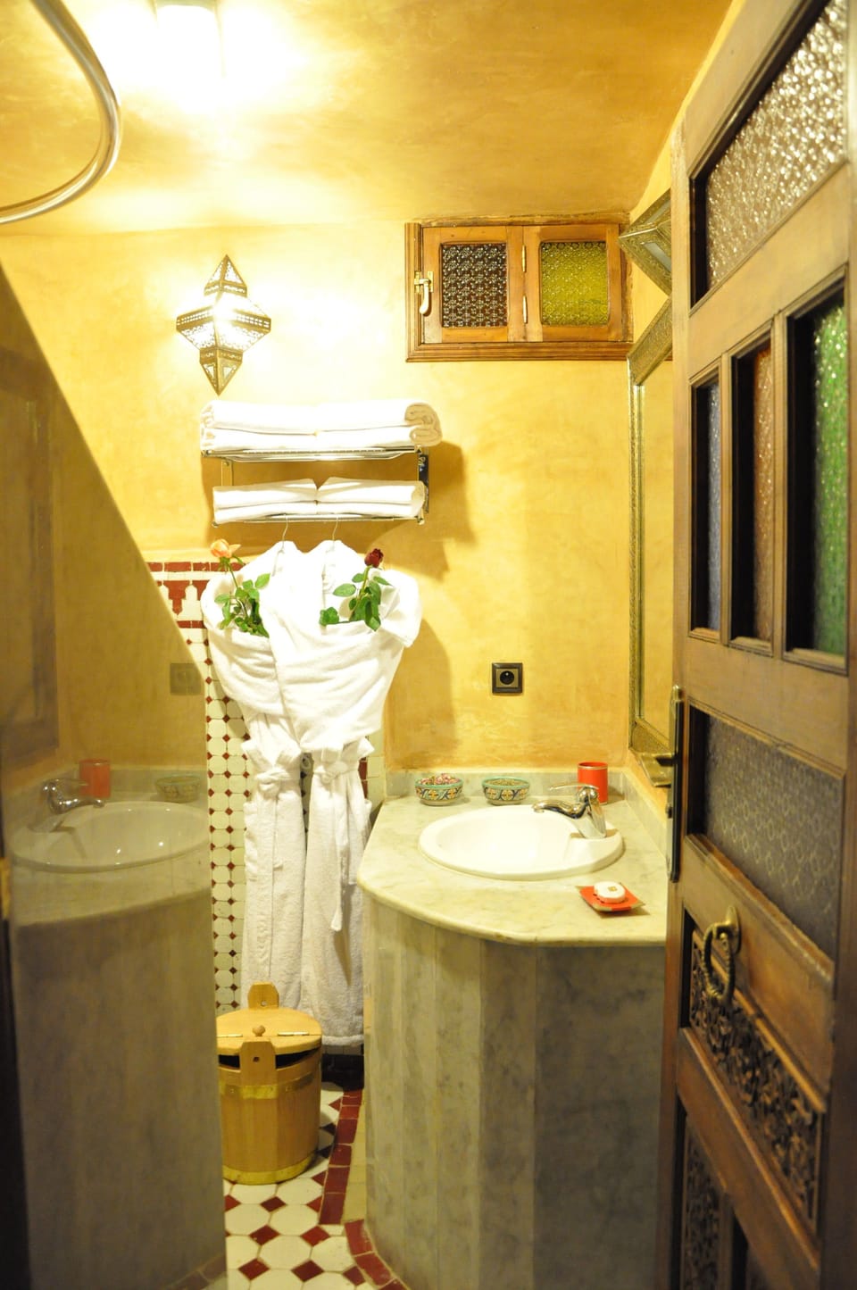 Free toiletries, hair dryer, towels