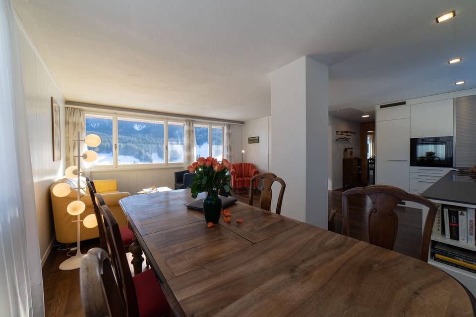 Beautiful house in the Swiss mountains in Wildhaus with a modern kitchen and cozy atmosphere with mountain views.