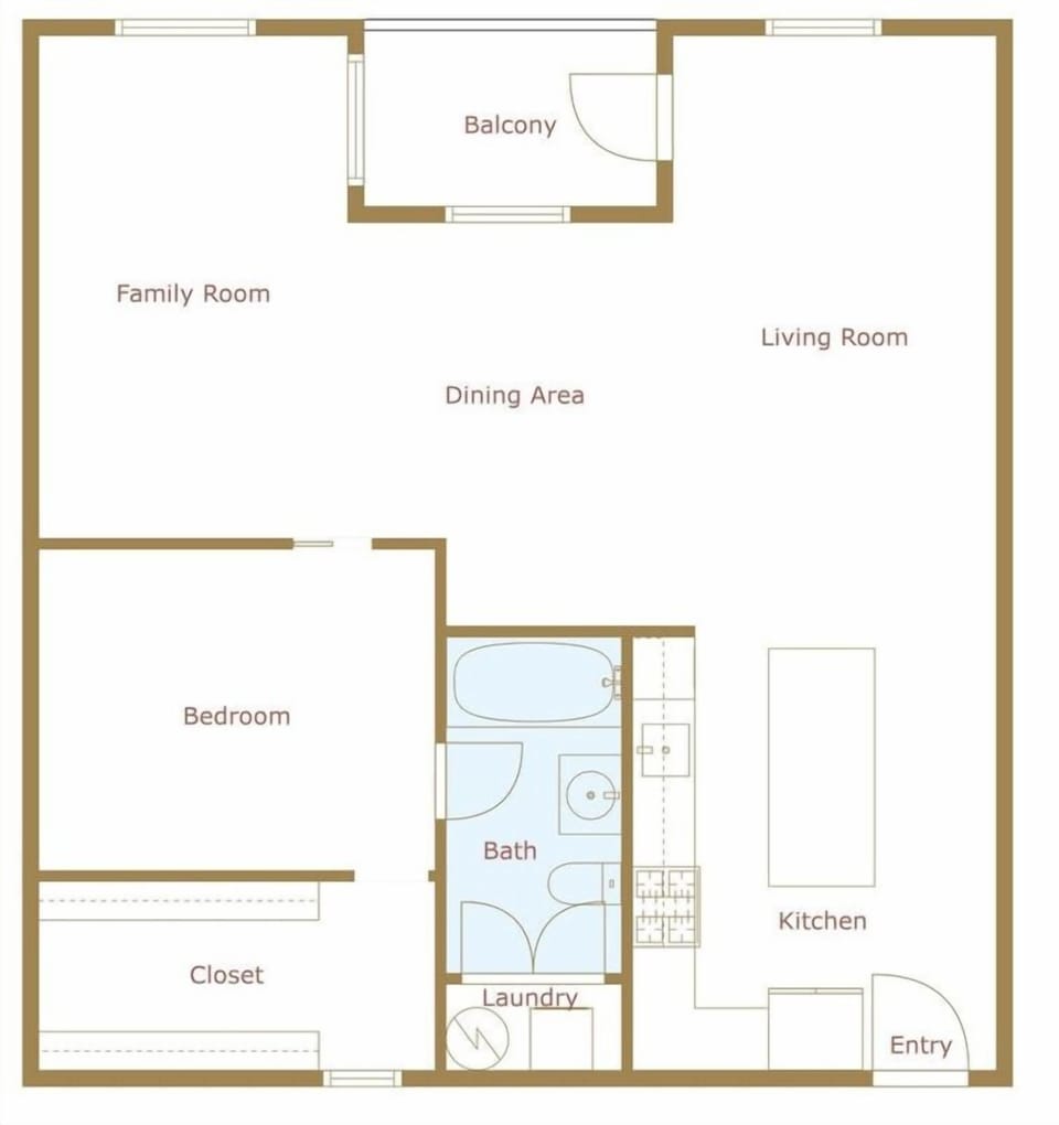 The layout of our home.