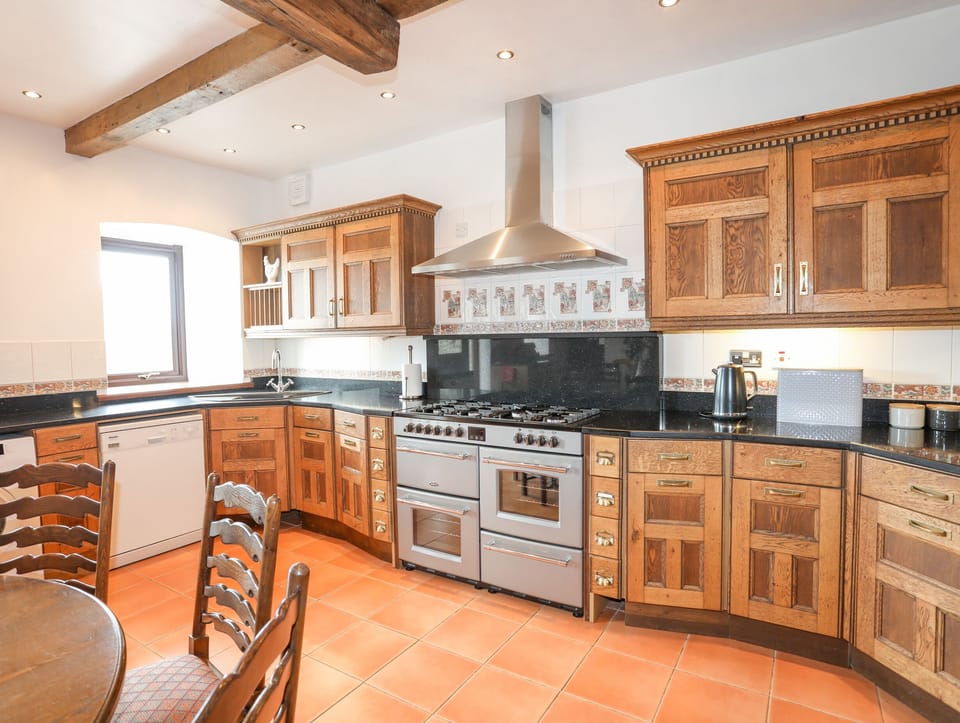 Fridge, dishwasher, electric kettle, toaster