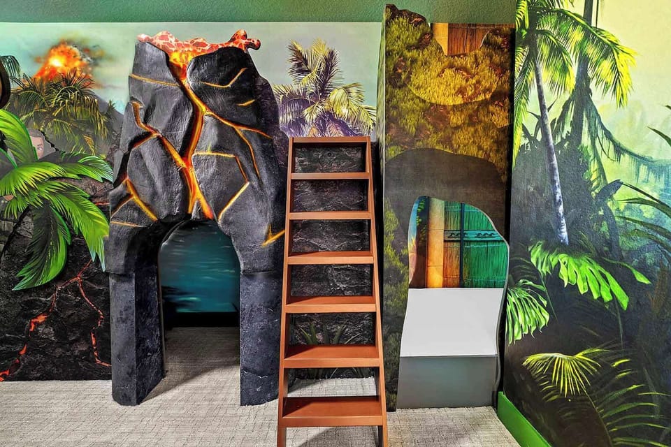 Volcano Adventure *Theme Room* 1 on Second Floor