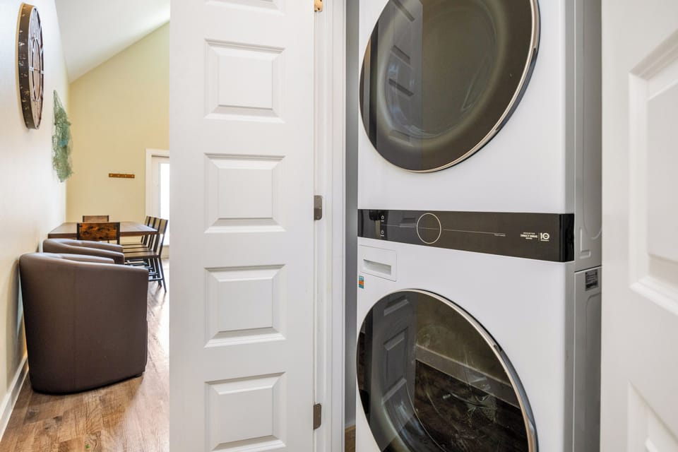 Your in-unit laundry makes packing light a breeze—fresh clothes whenever you need them during your stay.