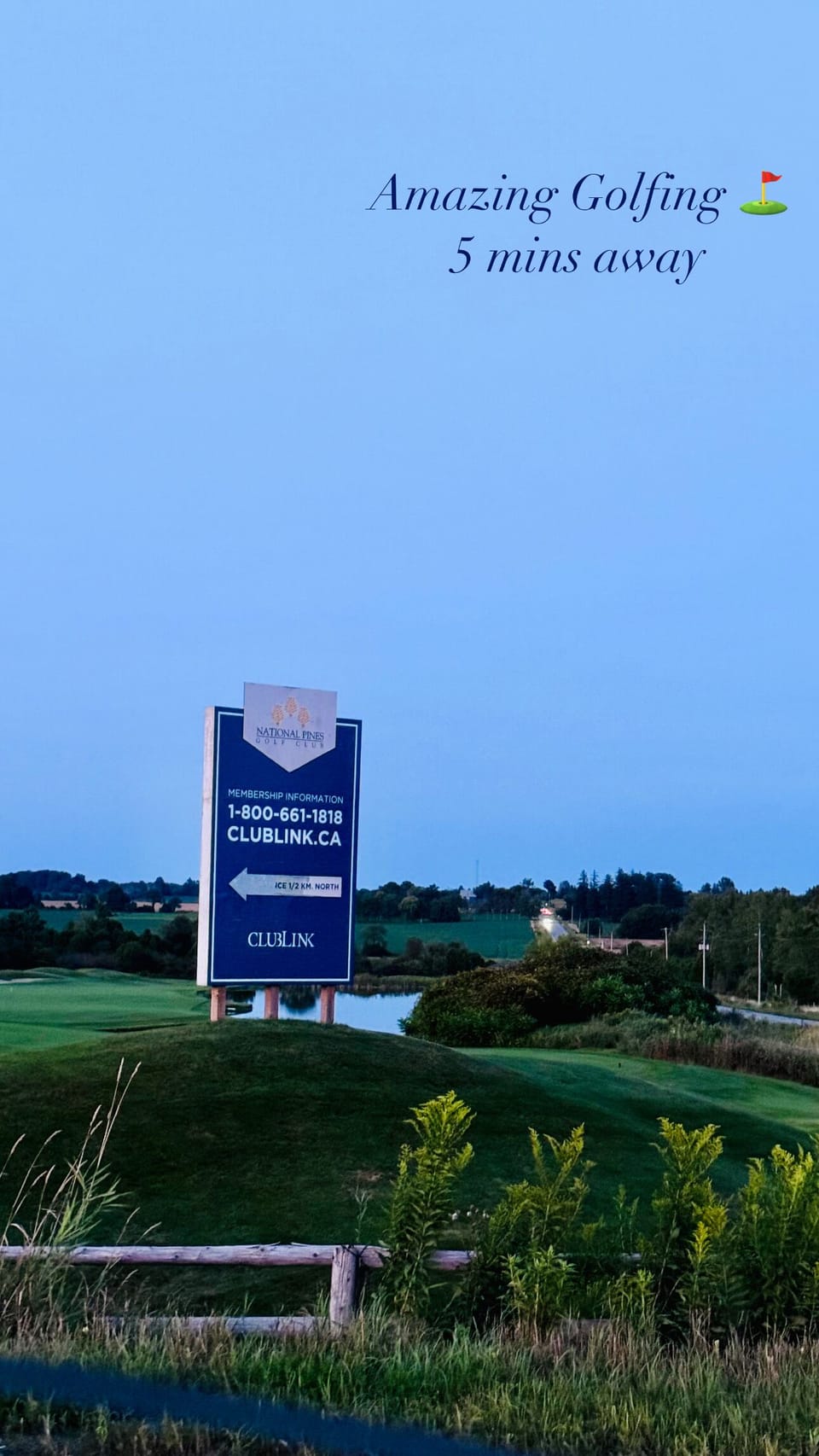 Stunning golf courses located only 3-5 mins away.