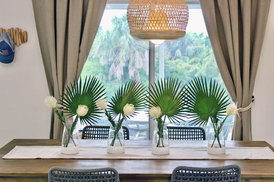 Enjoy meals together in this warm and inviting dining area