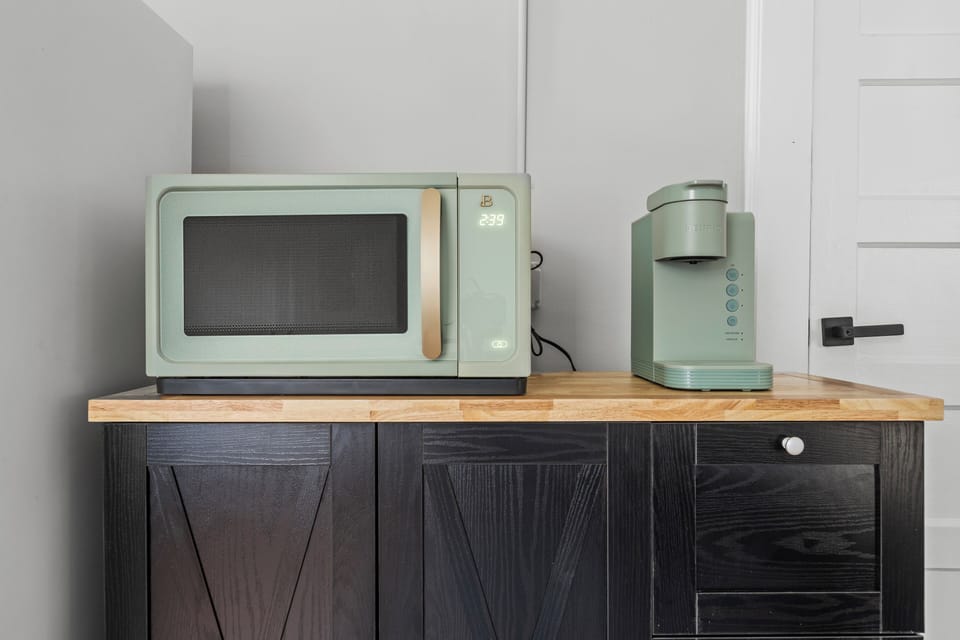 Coffee Station and Microwave