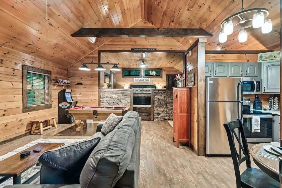 All You Need Is Love is a spacious, modern cabin with classic touches — the perfect home base for your special getaway