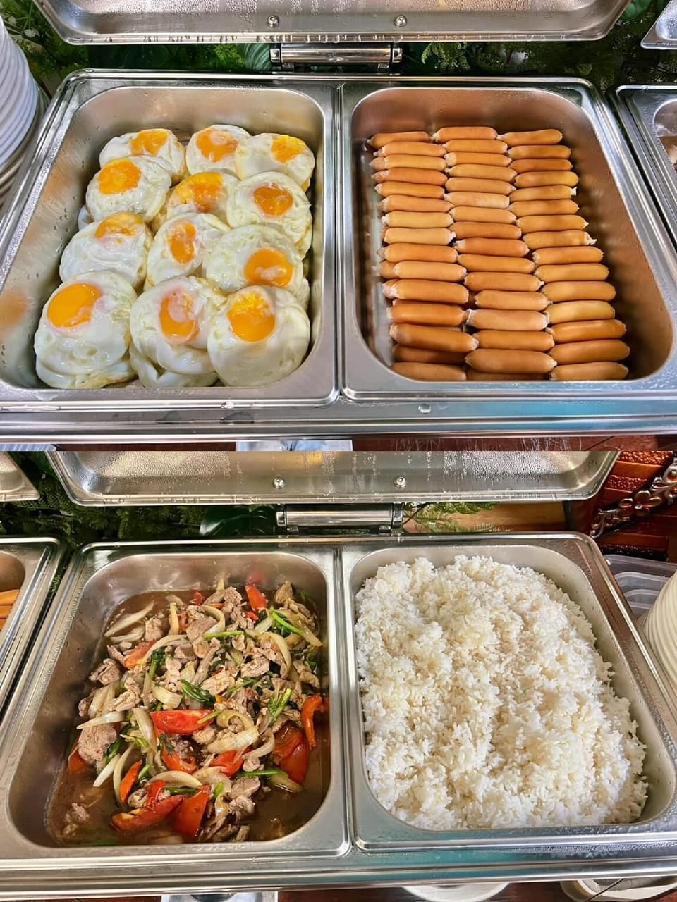 Free daily buffet breakfast