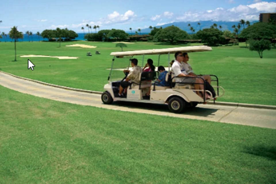 Complimentary trolley to beach and cabana