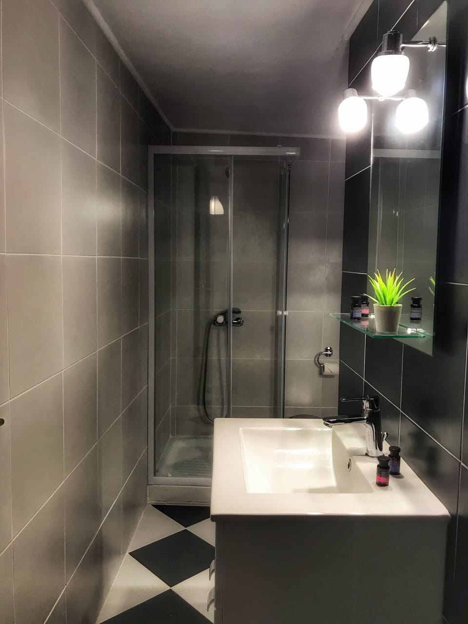 Family Apartment | Bathroom | Shower, hair dryer, towels, soap