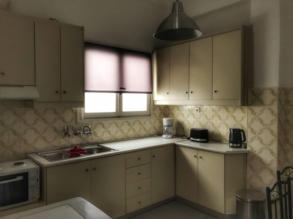 Family Apartment | Private kitchen | Coffee/tea maker, mini-fridge, oven, electric kettle