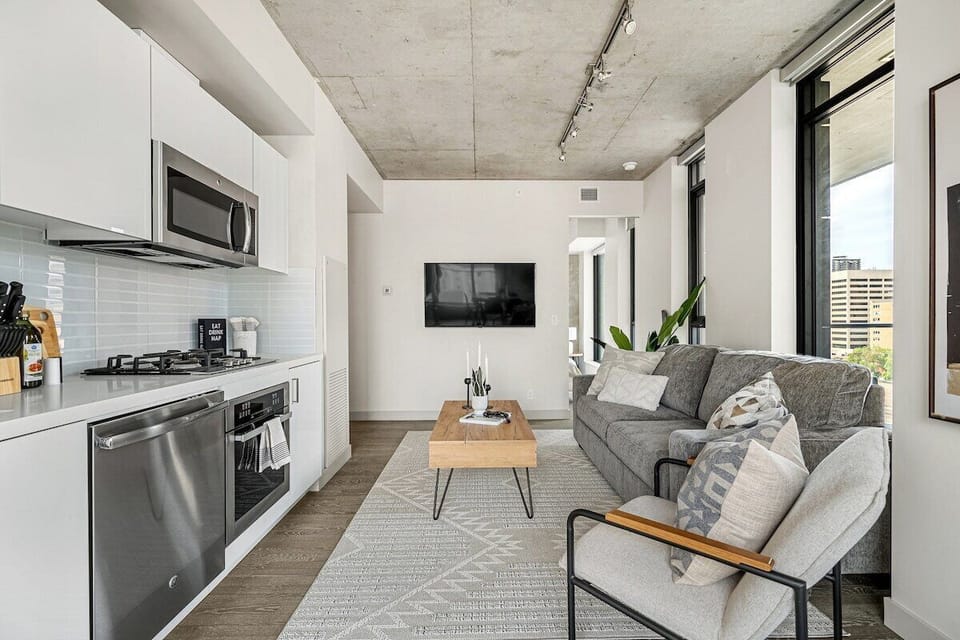 Welcome to your home away from home featuring two bedrooms, three beds (sofa bed), two bathrooms, private patio with comfortable furniture