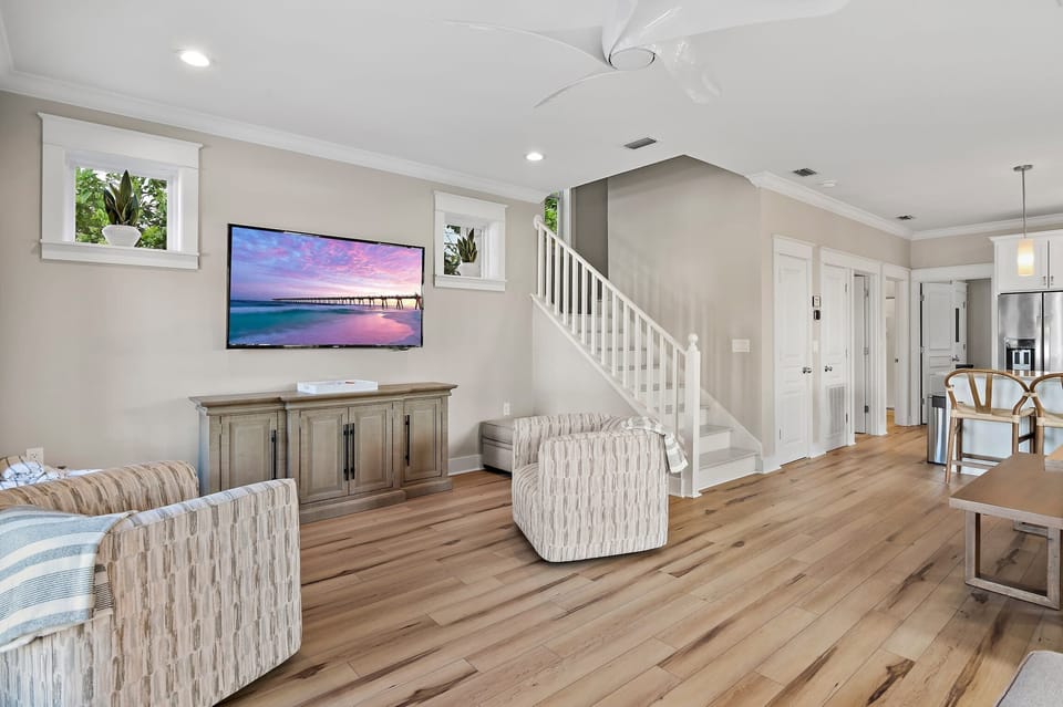 Seamless flow in our open concept area