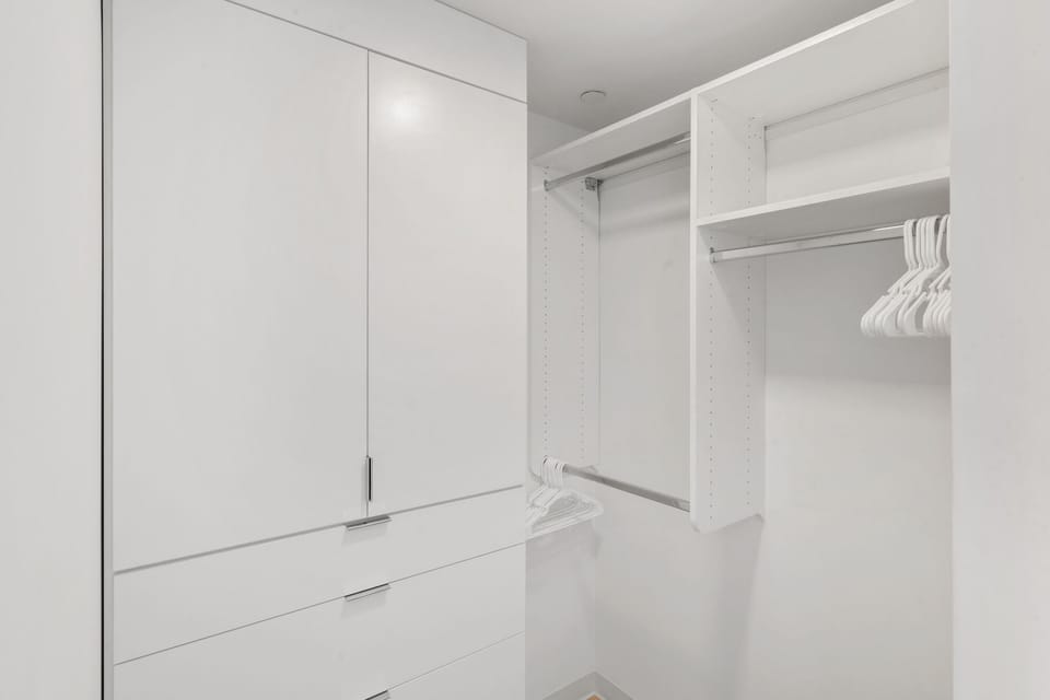 Walk-in closet in Master bedroom