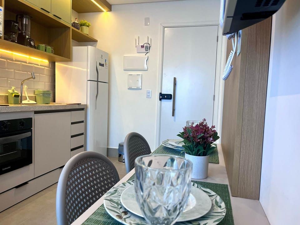 Apartment | Private kitchen | Full-size fridge, microwave, oven, blender