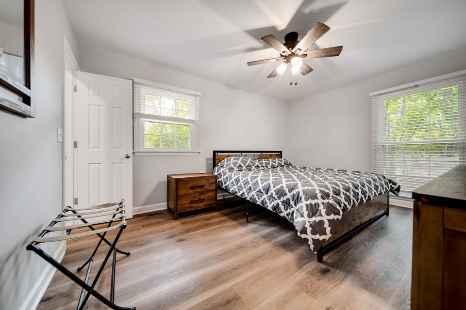 master bedroom with private bath with shower
