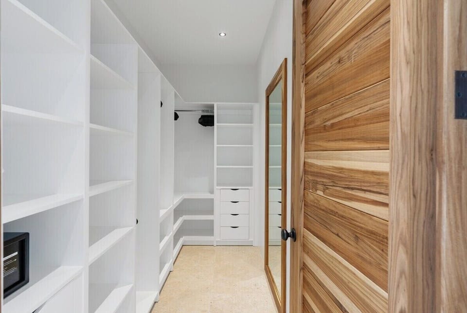 Master bedroom walk-in closet