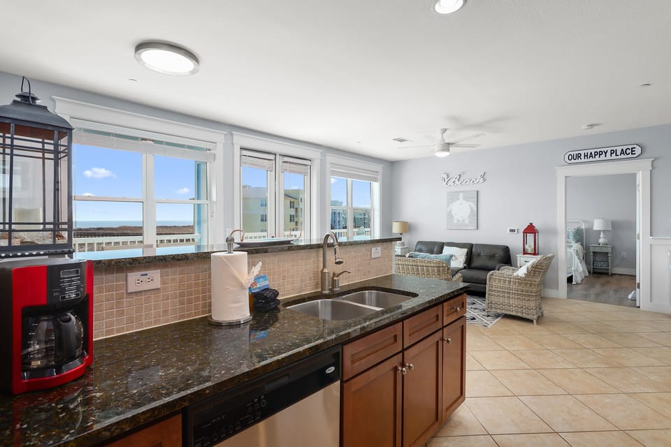Plenty of kitchen counter space
