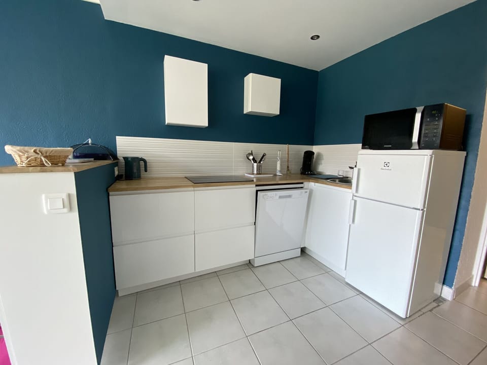 Large fully equipped kitchen with all amenities for a pleasant stay: dishwasher, oven, refrigerator, etc