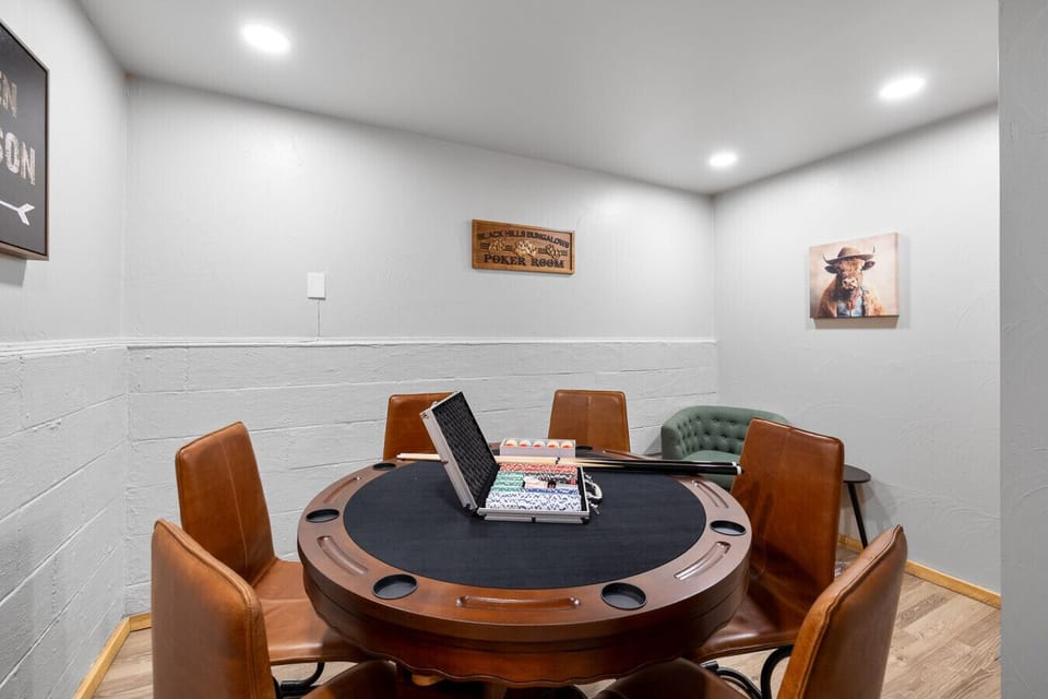 Game night ready — your own private poker room to unwind and have fun.